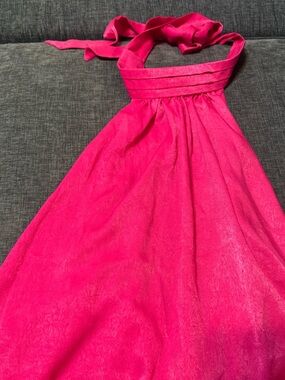 Hot Pink Halter Dress